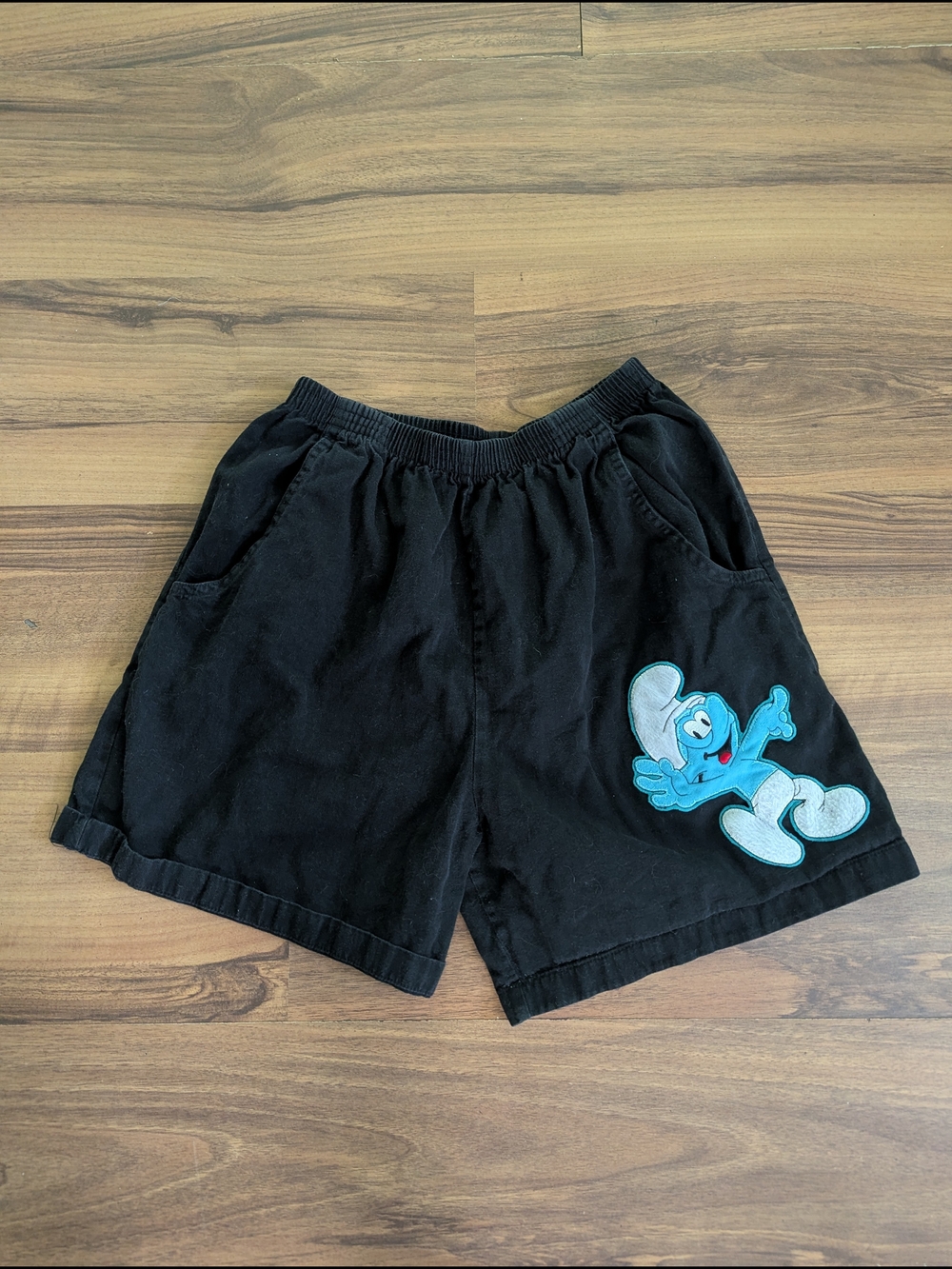 Vintage Adult Smurf Shorts Size Small